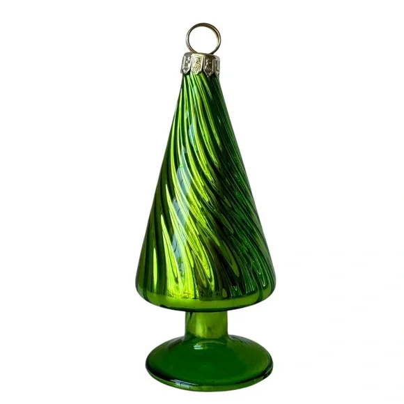 Crate and Barrel Blown Glass Holiday Tree Placecard Holders | 3 Sets, 12 Total - Picture 8 of 10